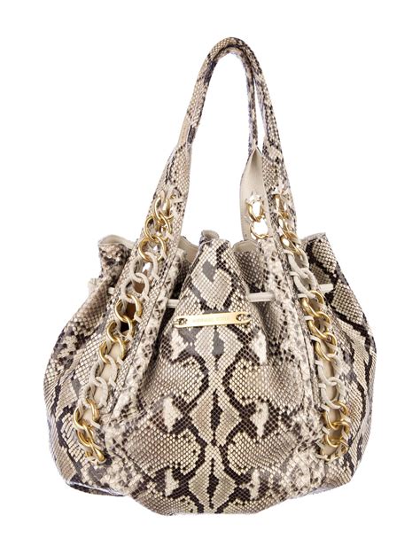 michael kors brown snakeskin bag|snakeskin Michael Kors collection handbags.